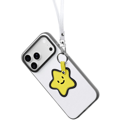 Чехол белого цвета (Star Edition) для смартфона iPhone 17 Pro, серия Luvy Series (со съемным ремешком) от Dux Ducis