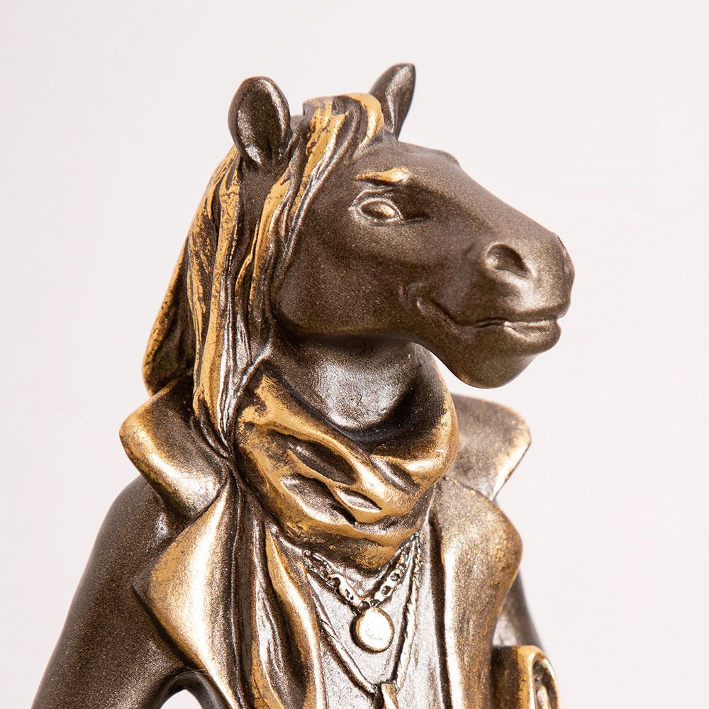 Скульптура Конь Оскар Бронза