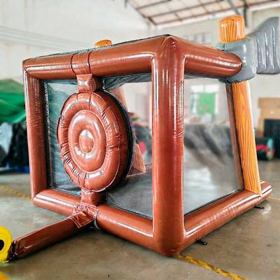 Надувной дартс «Битва топоров» на подкачке, диаметр 2,85 м, размер 2,85×2,75×2,75 м