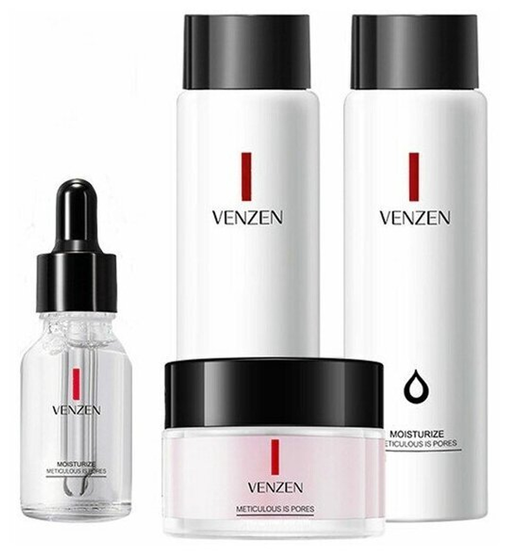Venzen Moisturize meticulous is pores skin care four piece set