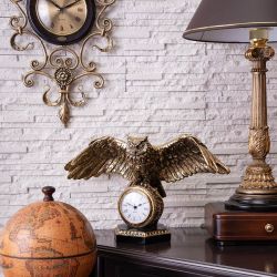 Часы настольные Флайт Бронза