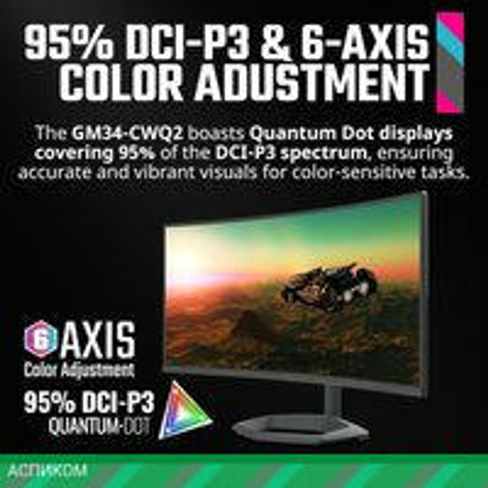 Игровой монитор Cooler Master GM34-CWQ2