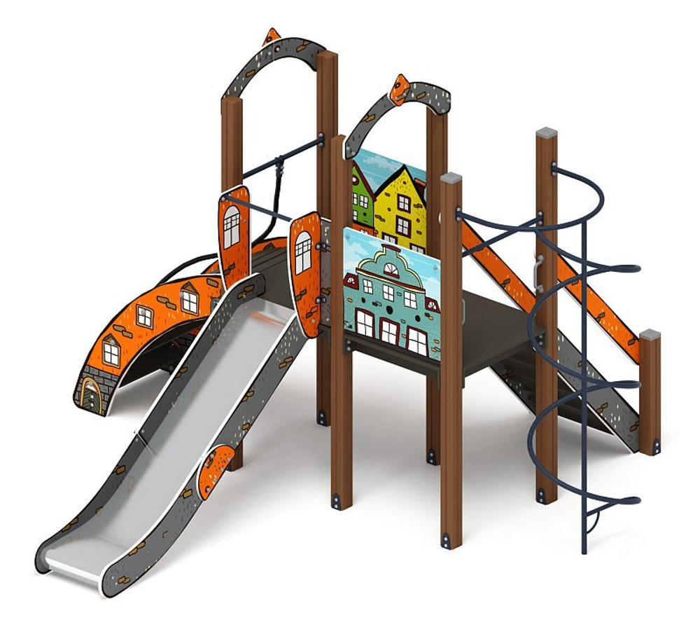 Играйте с нами (Город) Игровой комплекс H=1200