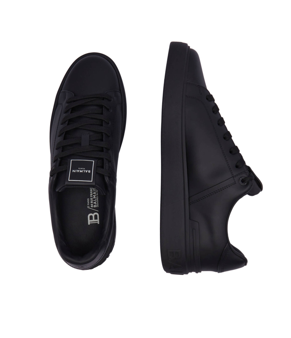 Кожаные кроссовки Balmain - черный(DM1VI288 LVTR)