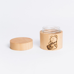 Герметичный контейнер (баночка) с крышкой из сибирского кедра. K58