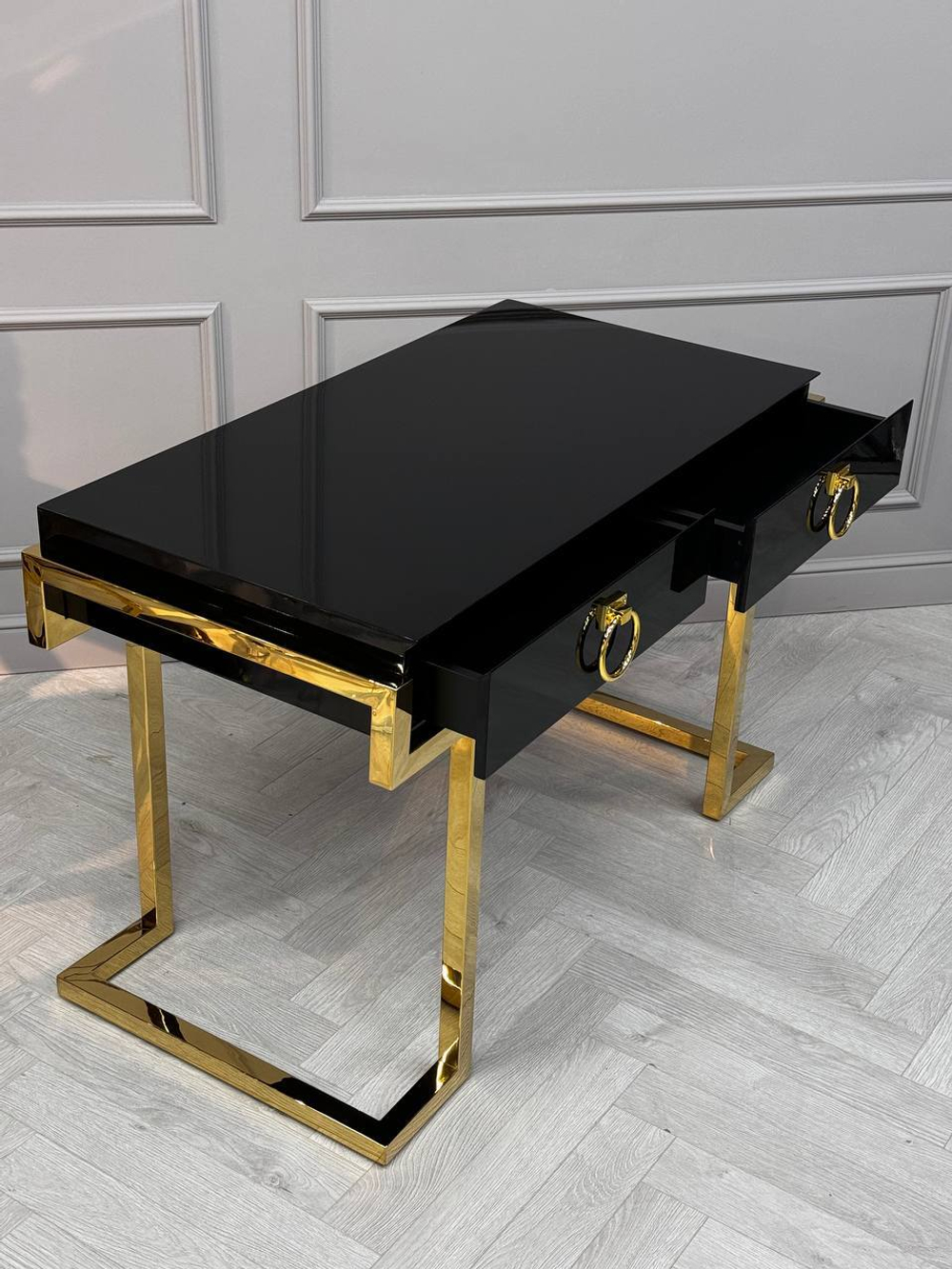 Стол-консоль Ist Casa Атлас, 120х60х78 см, черный глянцевый