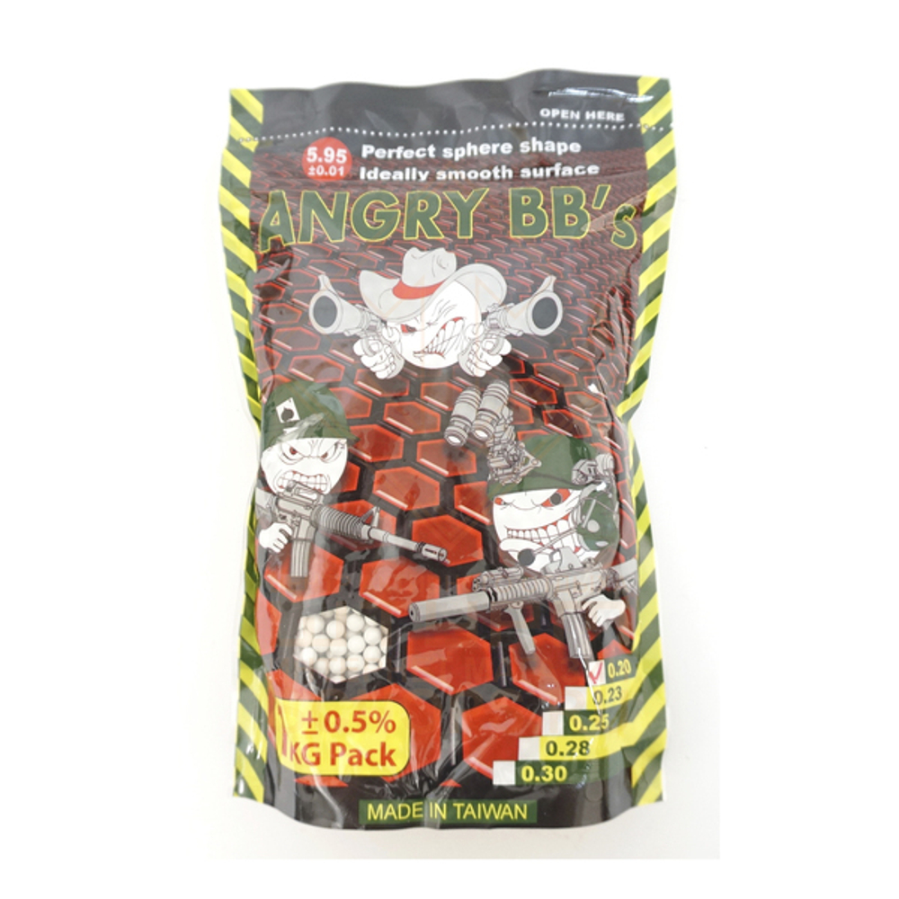 Шары ANGRY BBs 0.20 x 5000, White