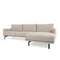Диван Galene 3-местный с правым шезлонгом, бежевый, 254 см