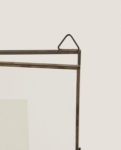 Zara Home Фоторамка из стекла, цвет чёрный, 25 см · 4369/045