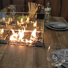 Стол-камин газовый Dining Table Lime, Сlifton