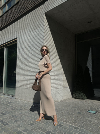 Платье ENIGMA, песочный