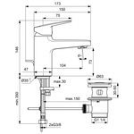 Смеситель для раковины Ideal Standard CERAPLAN BD214AA