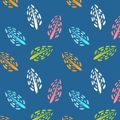 bright positive fabric autumn leaf fall