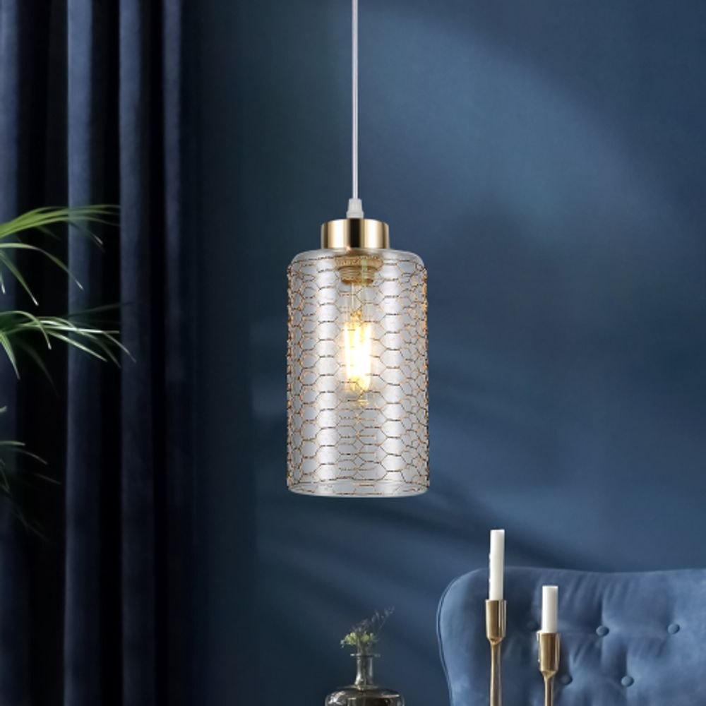 Светильник подвесной (подвес) Rivoli   9124-201 1 х Е27 40 Вт модерн потолочный