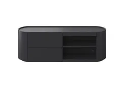 Тумба Lagom под ТВ 2 ящика 2 полки ширина 140 см (черный)