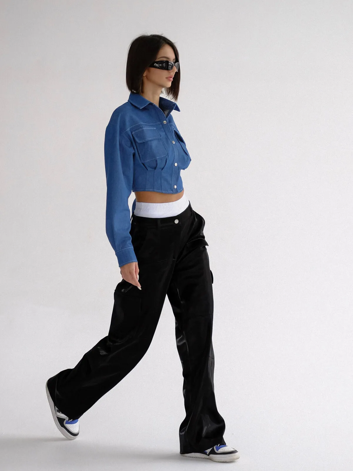 Укороченная рубашка-корсет Gigi