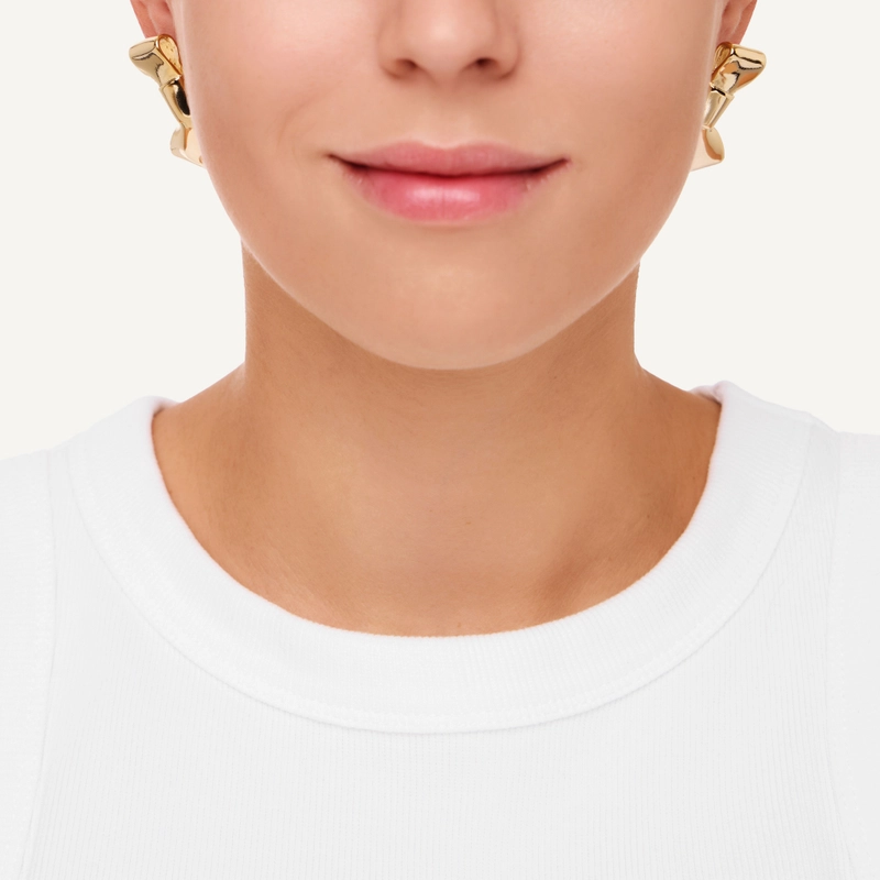 Серьги Гладкие Бантики