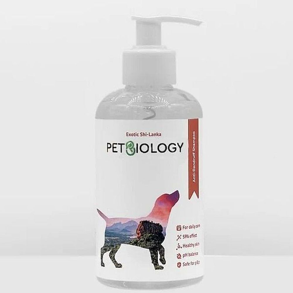 Шампунь PETBIOLOGY против перхоти глубокой очистки для собак, Шри-Ланка, 300 мл
