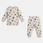 Комплект (кофточка+штанишки) для мальчиков "Мишка", р. 68-74 см, серый 7413744 (Крошка Я )