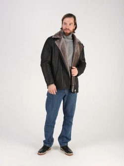 Дубленка зимняя натуральная куртка косуха