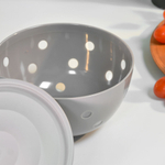 Салатник 1,4л с крышкой Sens, цвет дымчато-серый