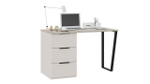 Стол письменный с ящиками Кашемир матовый/Баттл Рок/Кашемир сатин 120х58,2х75,1 см