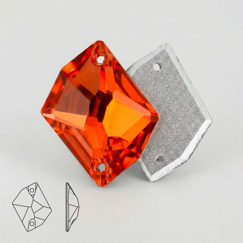 Пришивные стразы Cosmic Orange