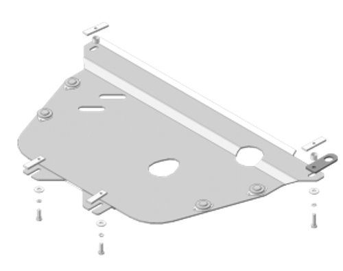 Защита картера Двигателя, КПП. 5 мм, Алюминий. для Honda Crossroad 2007-2010 MOTODOR.30808