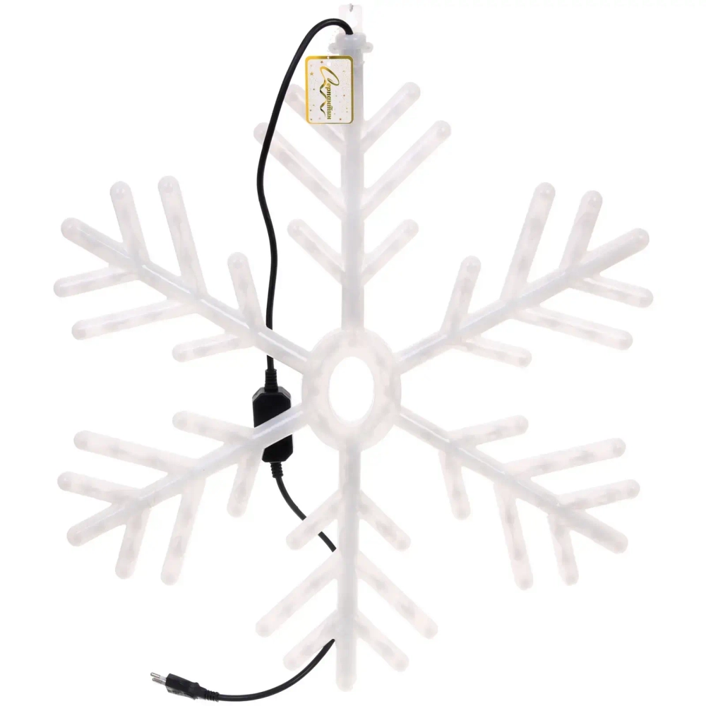 Фигура светодиодная «Морозная снежинка» 58 см, 258 ламп LED,авторежим, 220V, Синий/белый