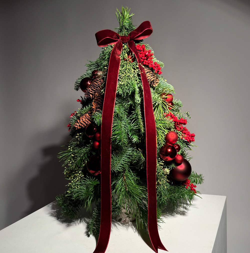 Ёлка из натуральной хвои Багряный вальс
