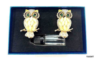 Ароматизатор-игрушка -на обдув- Совы -(жидк)- Y505-WT белый