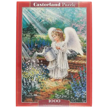 Пазл Castorland "Ангел в саду", 1000 деталей, C-103881, картонная основа, от 12 лет