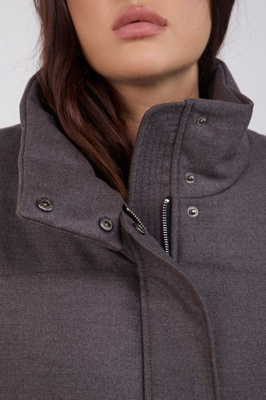 Куртка укороченная стеганая, графит