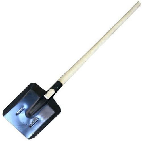 Лопата совковая 270х215х315х1,5 мм с деревянным черенком, 1 сорта