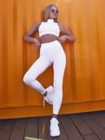 Леггинсы White Base с прямым поясом