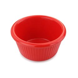 Соусник 80 мл d 7,9 см h4 см круглый пластик красный P.L. Proff Cuisine