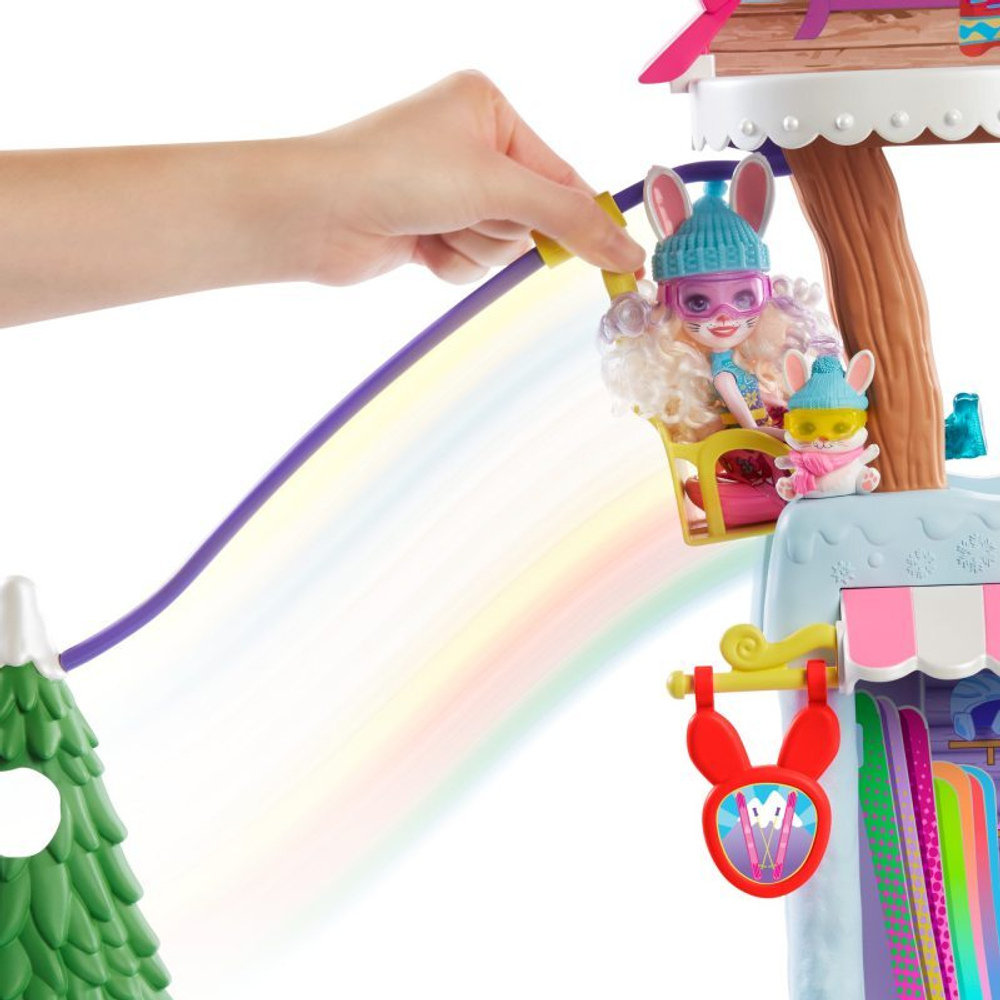 Mattel Enchantimals Снежная Долина Шале в горах, с питомцем, GJX50