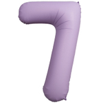 Шар фольгированный Цифра 7 101 см (Лаванда)