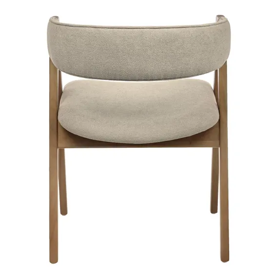 Стул Halston, орех, бежевое букле