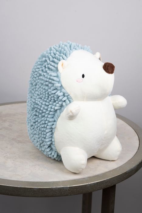 Мягкая игрушка "Ёжик" 30 см (голубой)