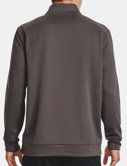 Куртка теннисная Under Armour Men's Armour Fleece 1/4 Zip - fresh clay/black