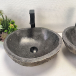 Раковина из речного камня ПАРА! RS-63700 43*40*15 2шт 0126