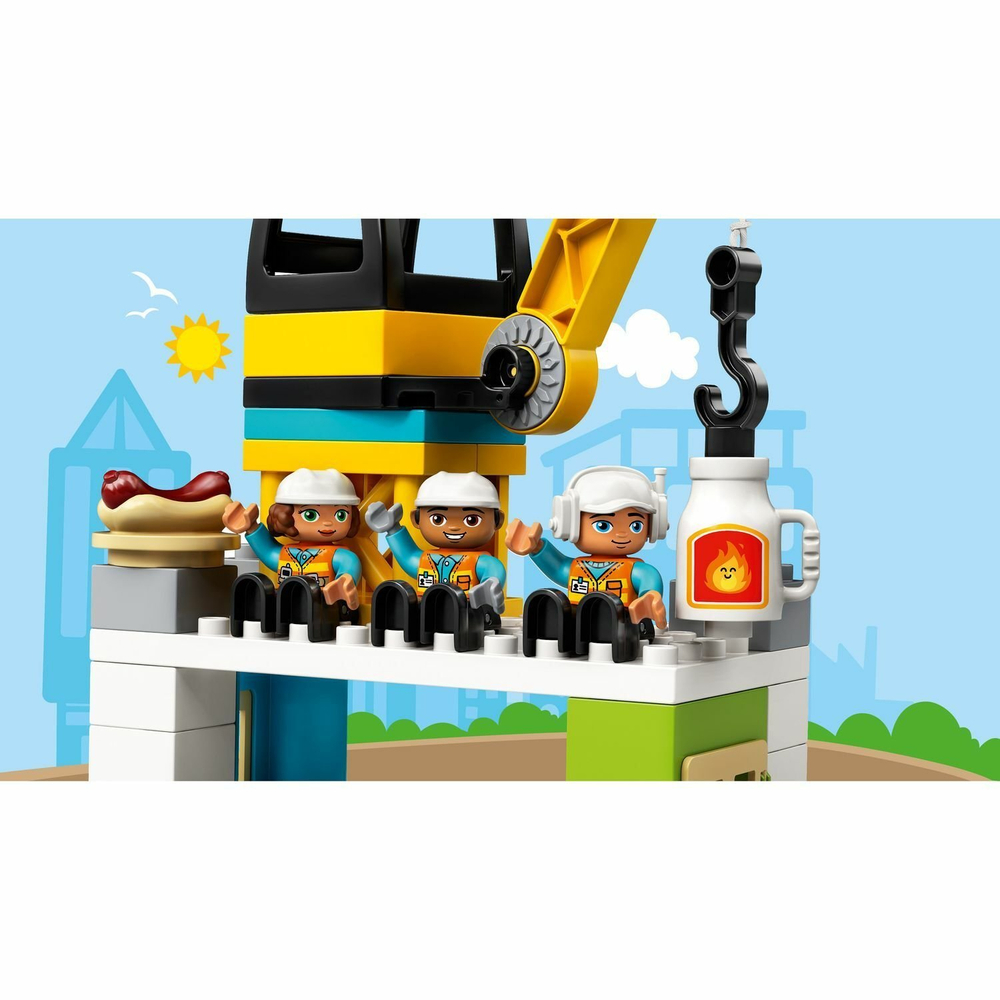 LEGO Duplo: Башенный кран на стройке 10933 — Tower Crane & Construction — Лего Дупло