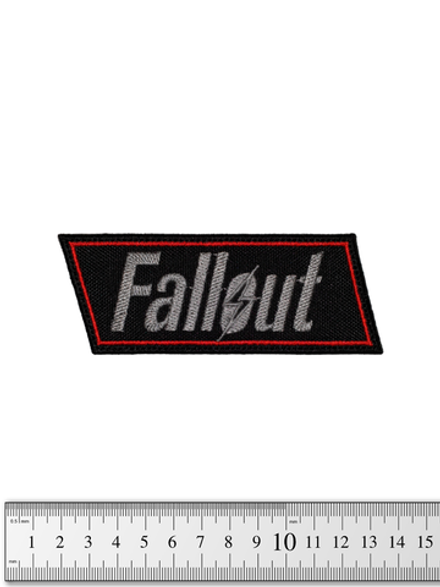 Шеврон Fallout надпись вышивка