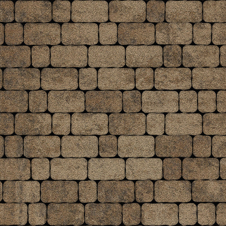 Тротуарная плитка Арена - Листопад гранит Старый замок, комплект из 2 видов плит