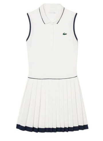 Платье Lacoste Ultra Dry Tennis Heritage Теннисное платье - белый/темно-синий