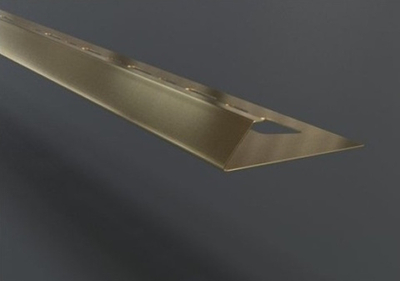 Наружный профиль для керамической плитки ZKG, нержавеющая сталь шлифованная