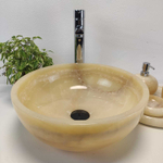Раковина из оникса Bowl Yellow TinLip BO-61090 40*40*15
