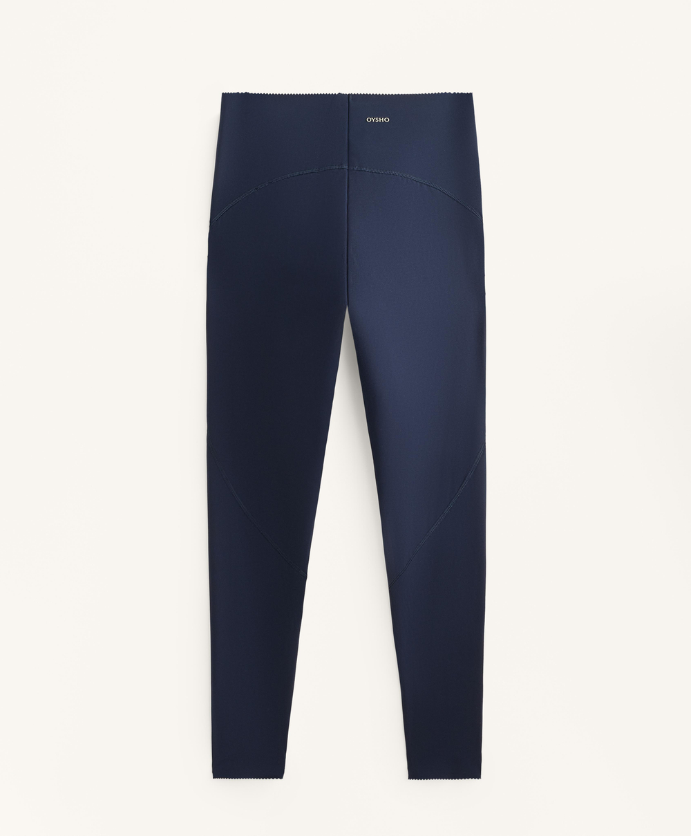 OYSHO Базовые компрессионные легинсы длиной до щиколотки, синий