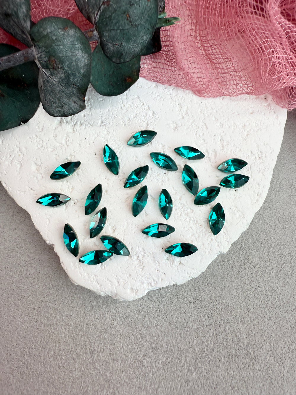 Наветт Navette 10*5 мм, Blue zircon